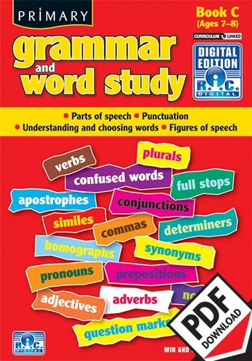 Primary Grammar and Word Study Book C – Ages 7–8 ebook | Year 3